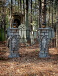 Evil Soul Studios Gothic Cross Cemetery Lighted Entrance Columns Halloween Prop