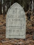 Five humorous tombstones with funny epitaphs in a wooded area.