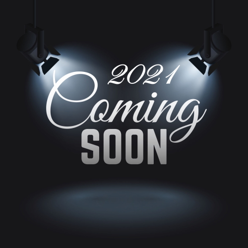 2021 Coming Soon announcement with spotlight effect. 2021 Coming Soon announcement with spotlight effect.