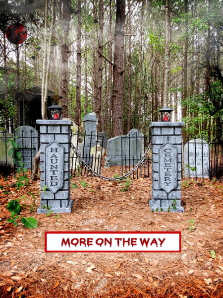 Evil Soul Studios Haunted Cemetery Lighted Column Set Halloween Prop
