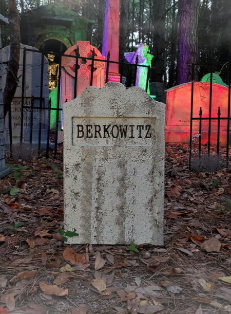 Evil Soul Studios Berkowitz Tombstone Halloween Prop Little Haunters Series