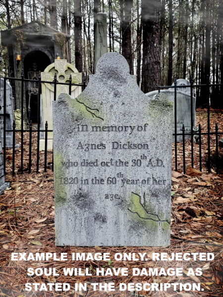 Evil Soul Studios Vintage Series In Memory Of Agnes Dickson Tombstone Halloween Cemetery Prop