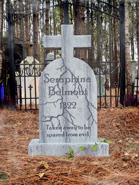 Evil Soul Studios Seraphina Belmont Cross Tombstone Halloween Prop