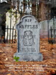Evil Soul Studios Pet Cemetery Hamster Waffles Tombstone Halloween Prop