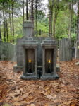 Evil Soul Studios Large Haunted Mansion Flickering Flame Bat Lanterns Set Halloween Prop