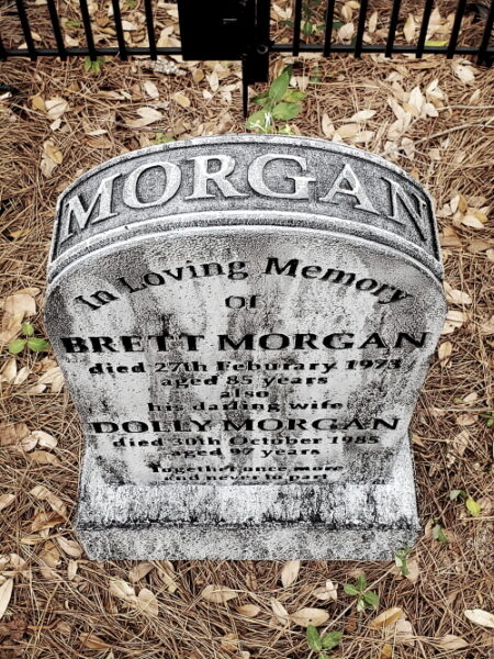 Evil Soul Studios The Morgan's Arched Tombstone Halloween Prop