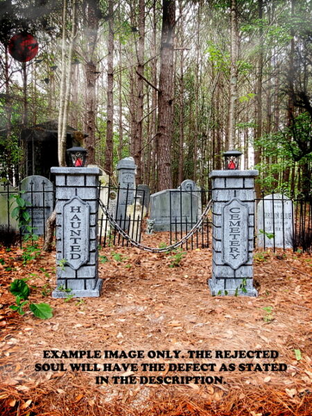 Evil Soul Studios Haunted Cemetery Lighted Column Set Halloween Prop