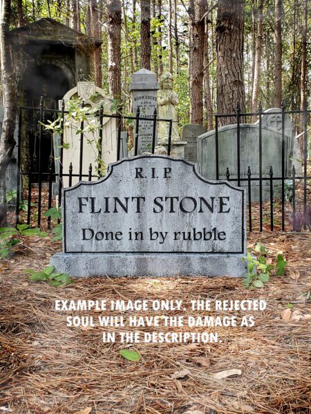Evil Soul Studios Flint Stone Tombstone Graveyard Halloween Prop