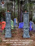 Evil Soul Studios Deluxe Gothic Skull Church Windows With Flicker Flame Lights Columns Set